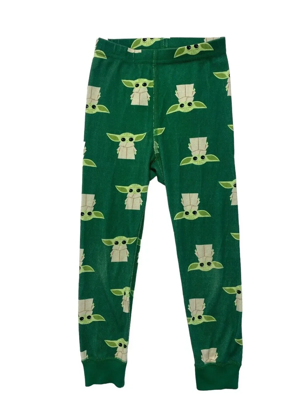HANNA ANDERSSON STAR WARS Mandalorian Baby Yoda Green Pajama Pants Sz 4 100 Kids